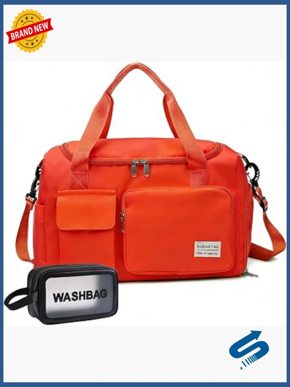 Small Gym Bag for Women Travel Duffle Carry on Weekender with Shoe Compartment
